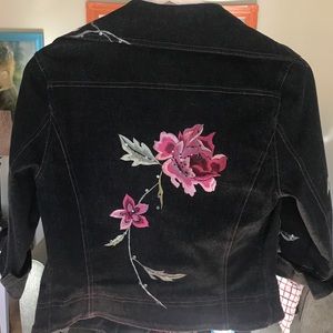La Coquette Embroider Jean Jacket